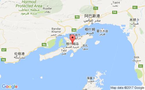 格什姆岛港口地图